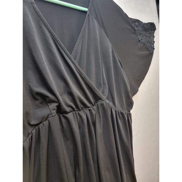 Torrid Women's Black Faux Wrap Blouse, Size 0/L - Picture 6 of 14